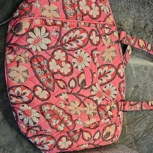 Vera Bradley Glenna Blush Pink Floral Tote Purse New